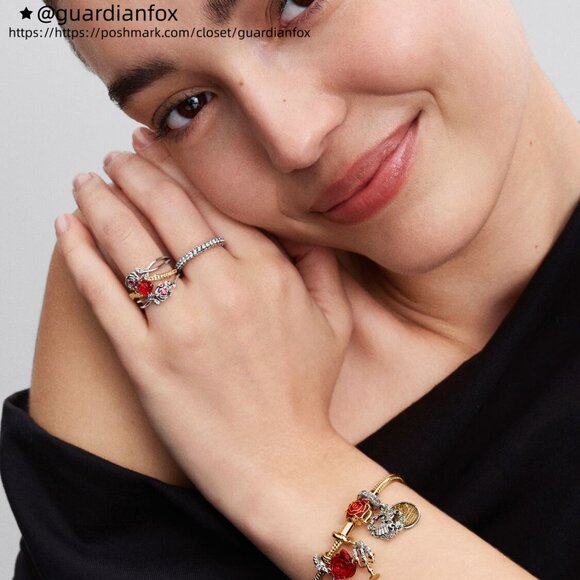 Pandora Disney Beauty and the Beast Dancing Dangle Charm - Picture 6 of 6